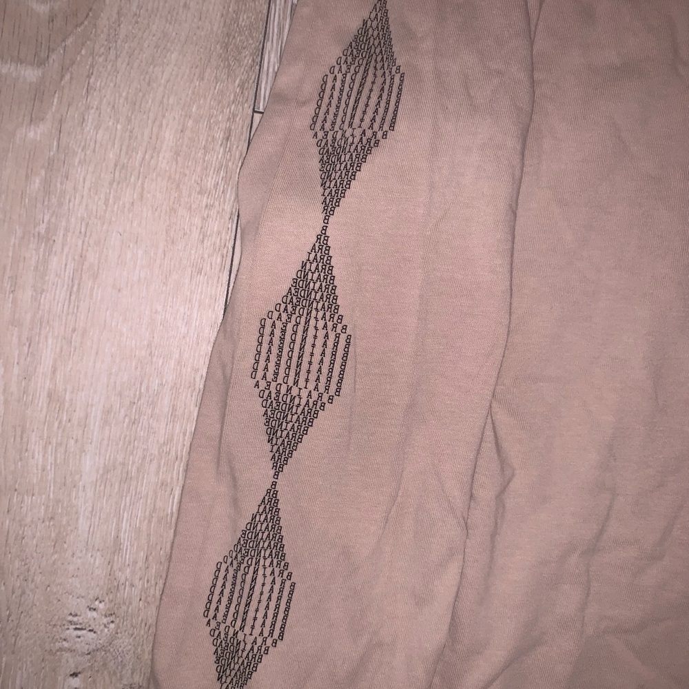 Brain Dead Heatwave Long Sleeve T-shirt Tan Size: Medium - Picture 4 of 7